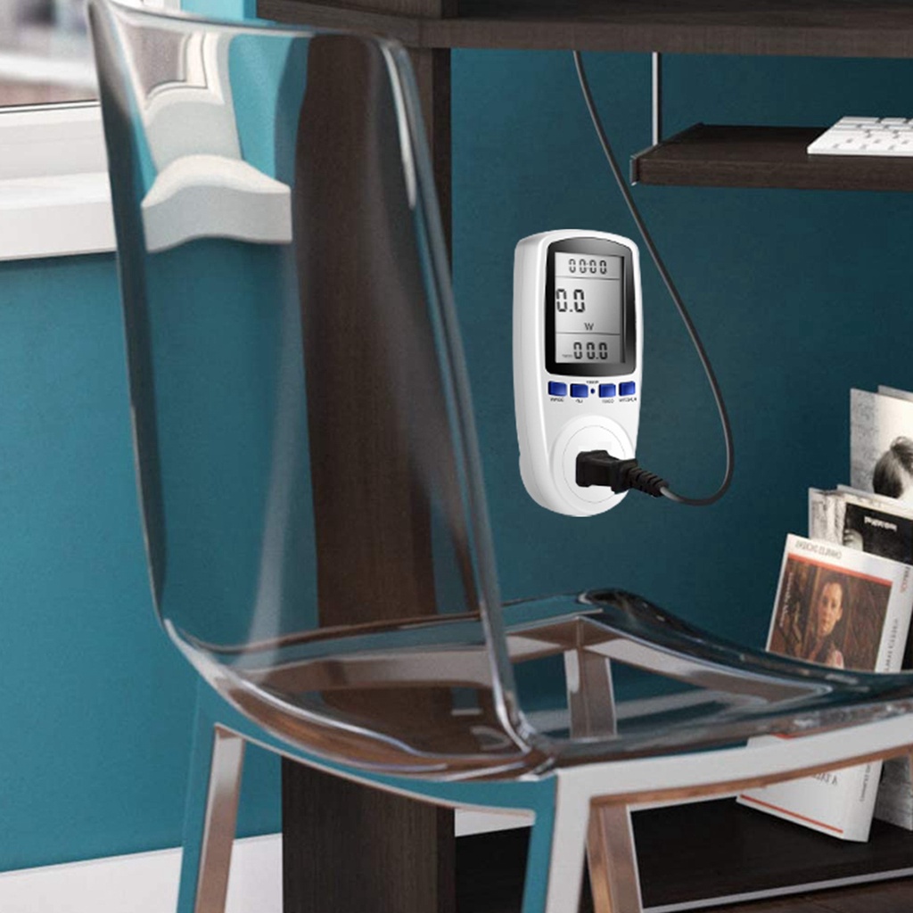 Đồng hồ đo mức tiêu thụ điện năng Kwh màn hình LCD kỹ thuật số tiết kiệm năng lượng tiện lợi
