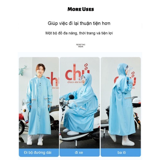 Áo mưa Bộ Froster RainCoat phong cách Hàn Quốc dành cho người có chiều cao từ 160 - 170cm | Home and Garden