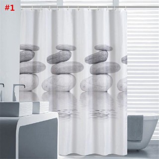 Rèm nhà tắm chống thấm nước 180x180cm với 12 móc