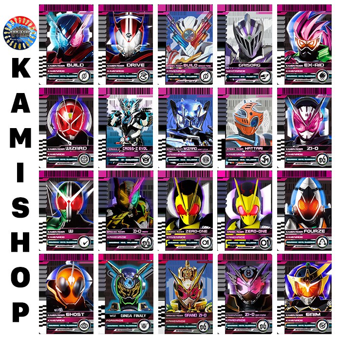 Card Kamen Rider Decade KAMISHOP Mẫu Mới Set 1