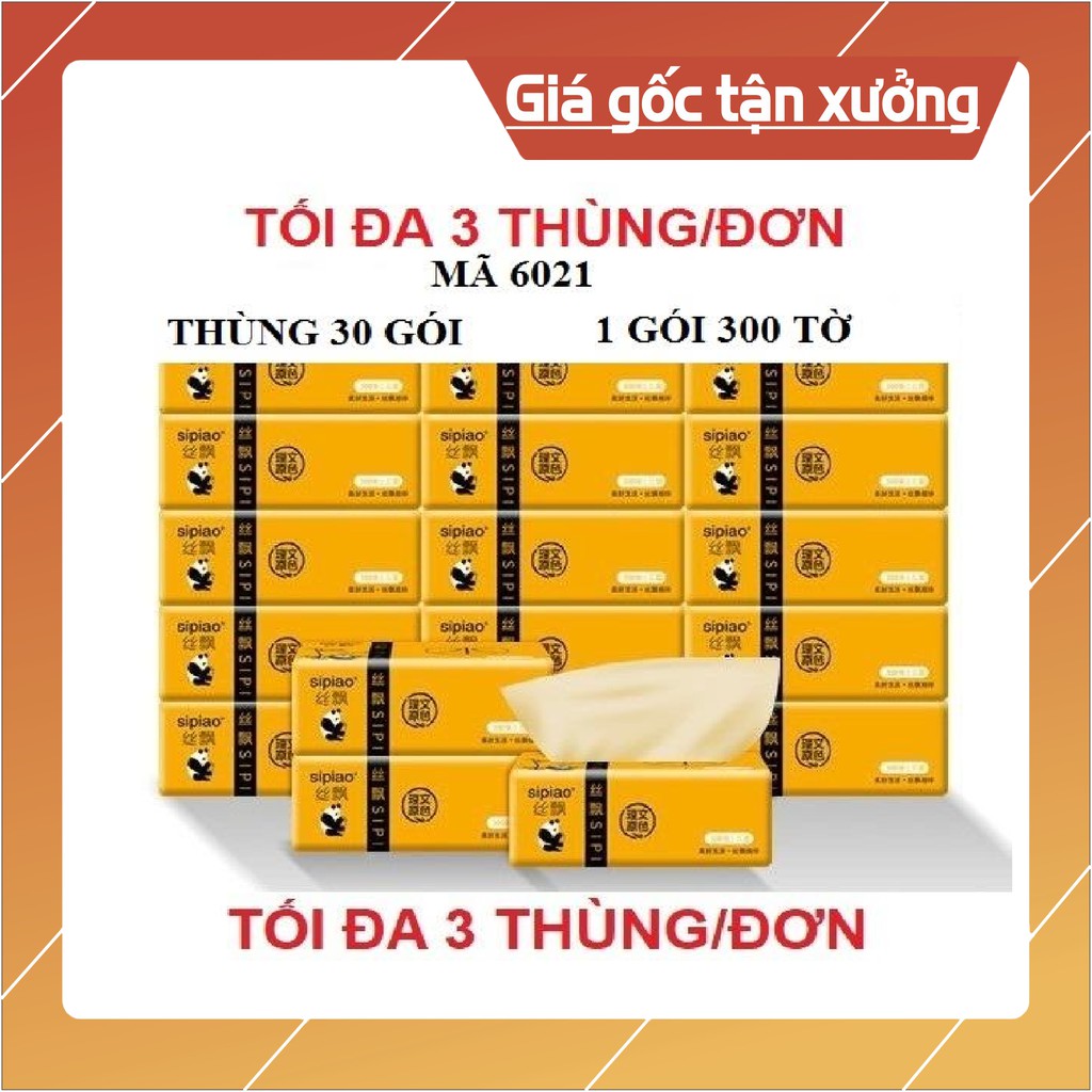 [ THÙNG ] 30 GÓI GIẤY ĂN GẤU TRÚC CHÍNH HIỆU SIPIAO [ MÃ - 6021 ] [ VN ] ( TỔNG KHO GIA DỤNG GIÁ GỐC )