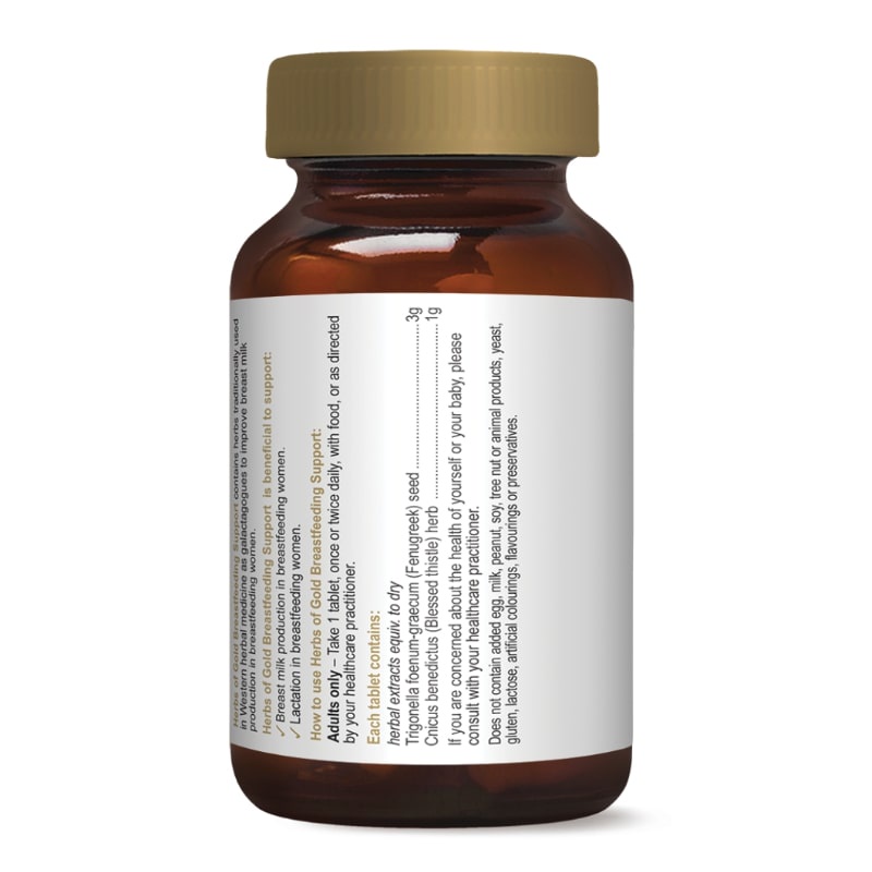[Hàng chuẩn Úc] Viên uống lợi sữa Herbs of gold breastfeeding support 60 viên của Úc