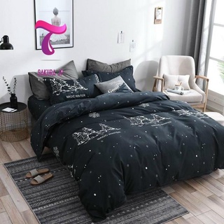 Hàng mới- bộ chăn ga gối cotton poly hàn quốc đêm noel - bst chăn ga gối poly