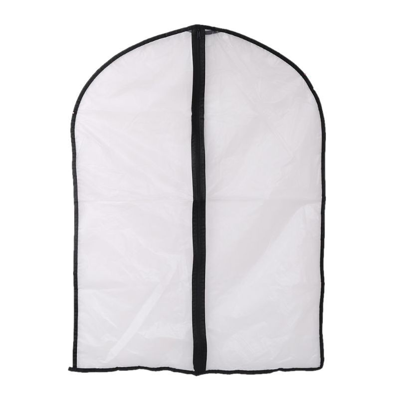 HO Transparent Garment Bag Suit Dress Overcoat Clothes Dustproof PEVA Cover Zipper