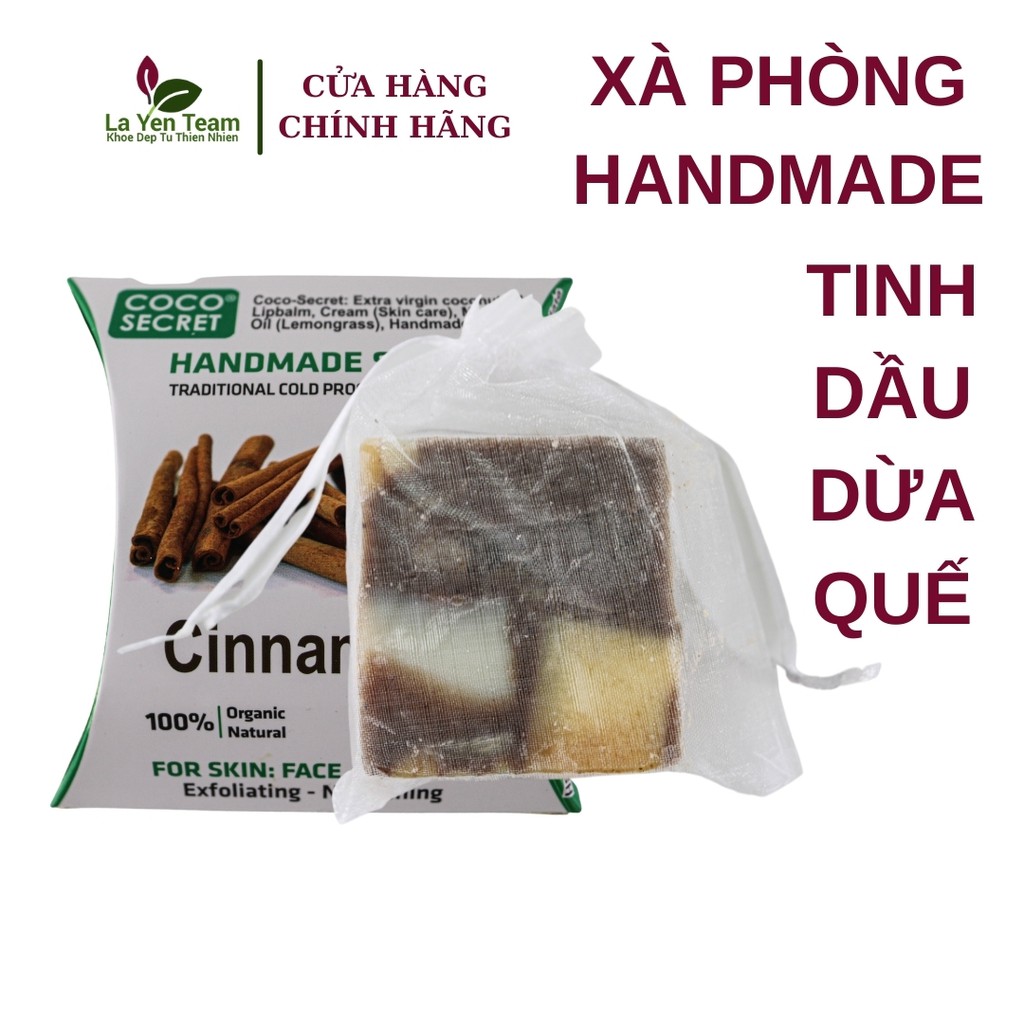Xà Phòng Tinh Dầu Dừa Hand-Made  Coco-Secret Dưỡng ẩm và tẩy tế bào chết cho da 110g | BigBuy360 - bigbuy360.vn