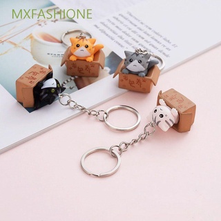 Image of MXFASHIONE Cartoon Key Ring Cute Bag Charm Pendant Keychain Decorations 1 pcs Creative Resin Little Cat Ornaments For Men Women/Multicolor