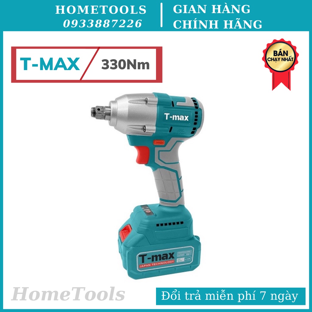 Máy siết Bulon dùng pin 21V công nghệ không chổi than T-MAX