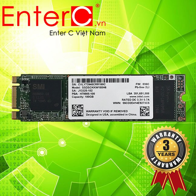 Ổ cứng SSD M2-SATA 180GB Intel 540s 2280 - 180GB | BigBuy360 - bigbuy360.vn