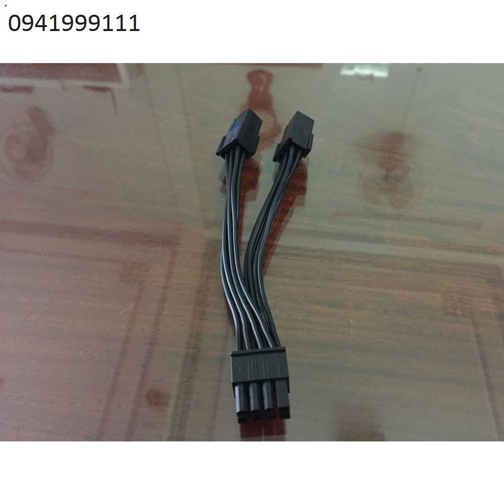 Cable cấp nguồn 8pin vga từ 2 đầu 6 pin vga