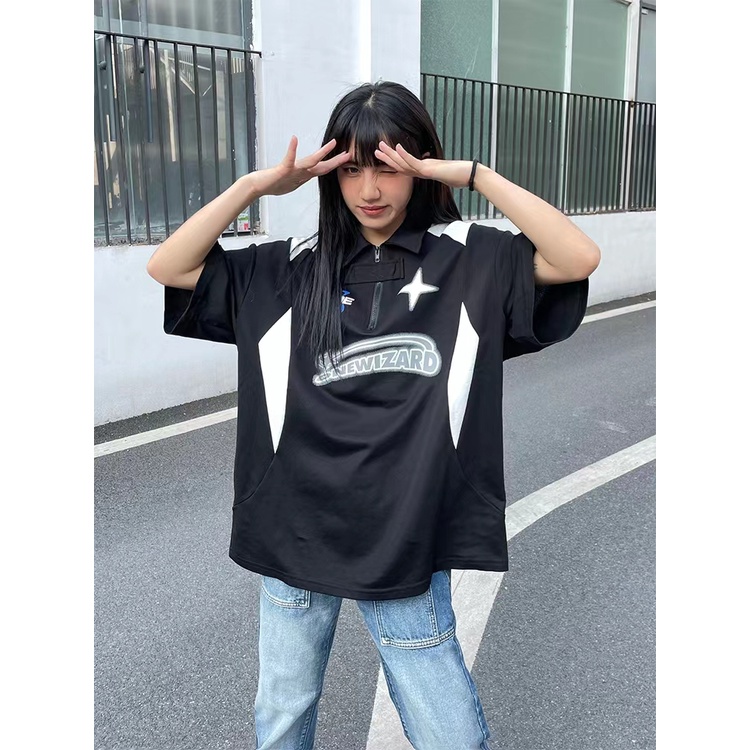 Áo Thun POLO Ngắn Tay Phối Màu In Họa Tiết Thời Trang Mùa Hè Mới Cho Nam