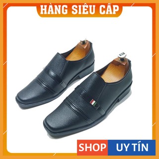Giày tây nam da đẹp nhám mũi vuông