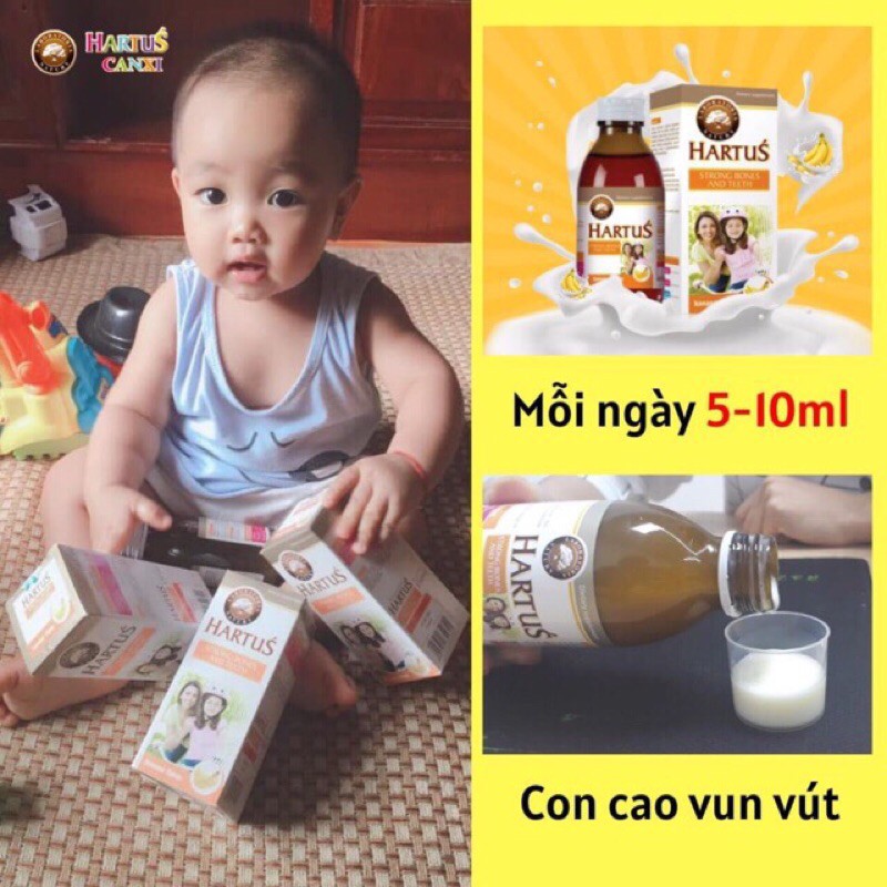 [CHÍNH HÃNG + Quà Tặng] Hartus Canxi - Bổ sung canxi, vitamin D3, vitamin K, hấp thụ canxi tối đa nhờ Vitamin K -BaLan