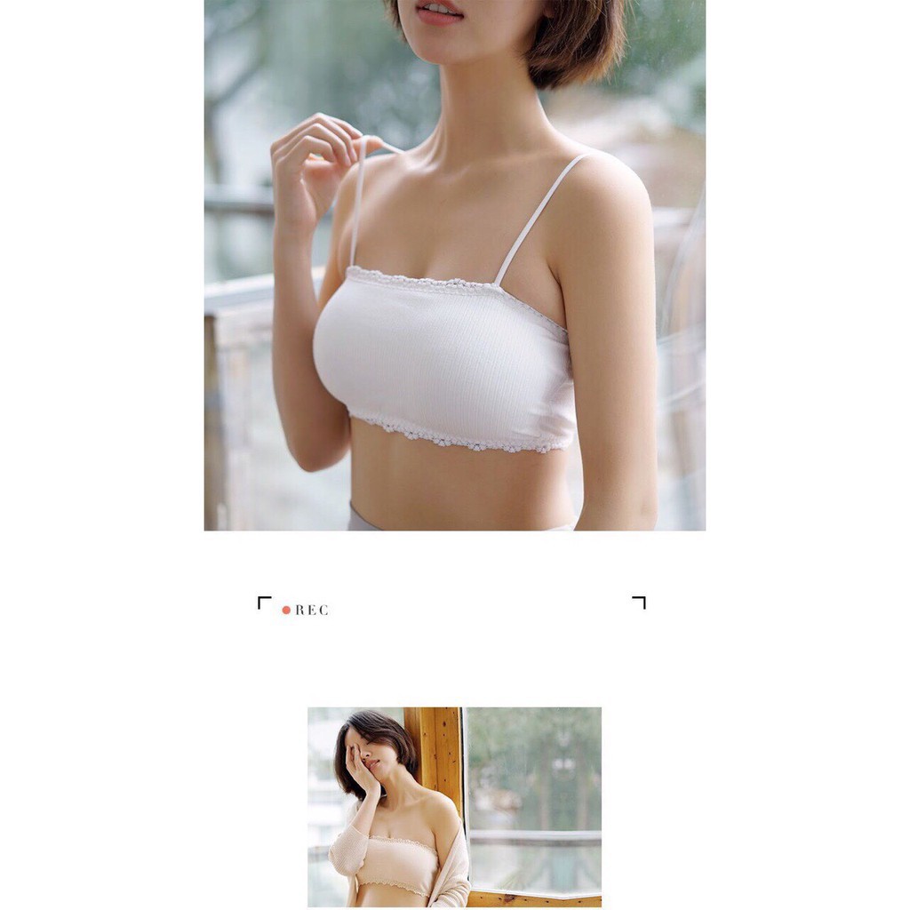 Áo Lót Nữ Cotton💕FreeShip💕Áo Bra Quây Gân Tăm Cài sau 2 dây mã 636