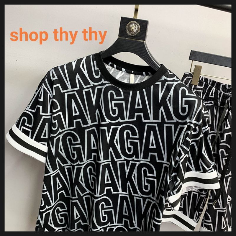 (ảnh thật)Đồ bộ thể thao nam chất thun KGA cotton cao cấp có kèm video