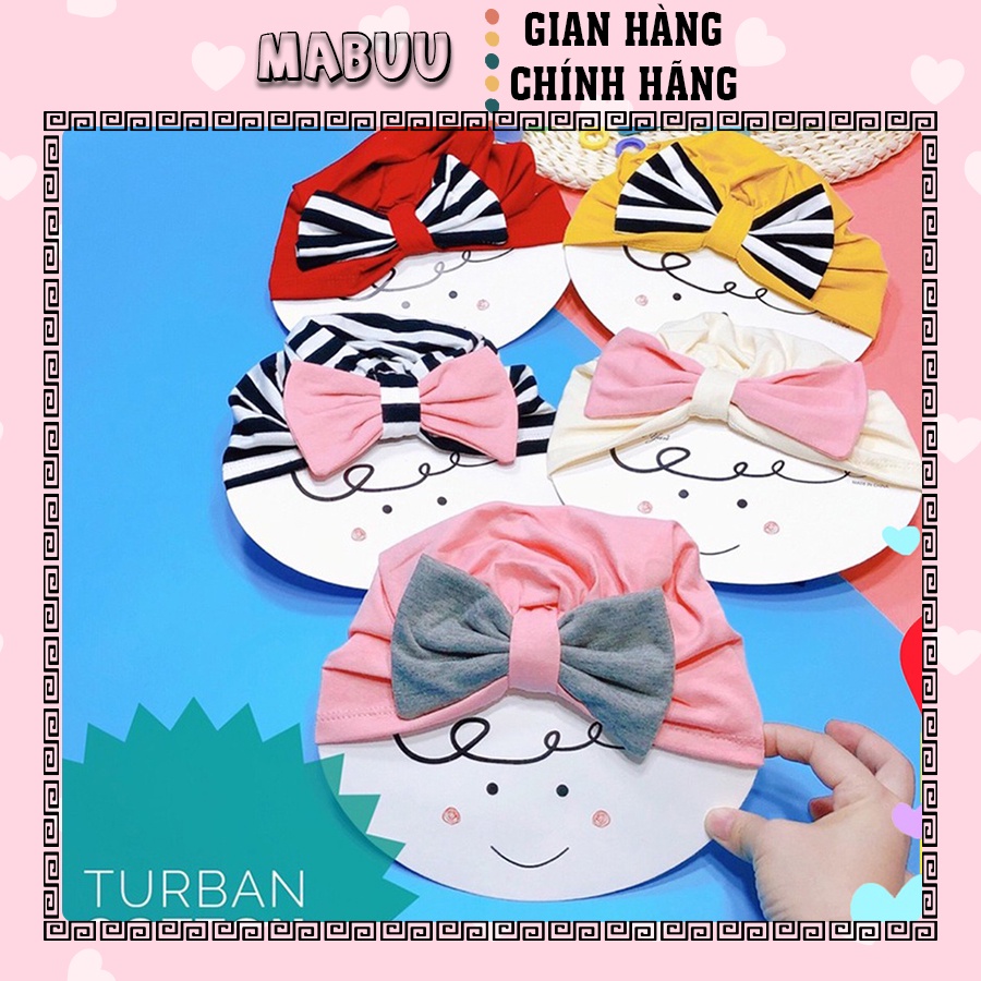 Mũ Turban Cho bé Gái 0-2 tuổi