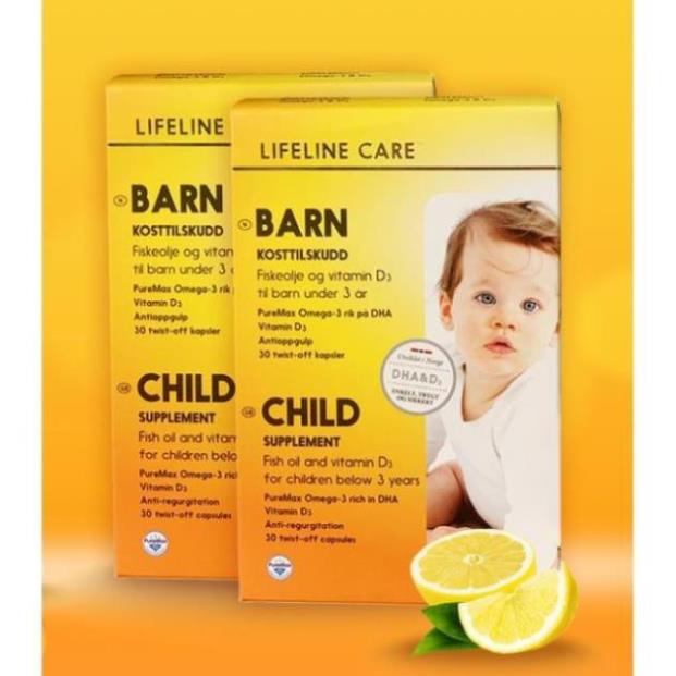 [Gía Gốc] Dầu Cá Kim Cương LifelineCare Barn - Hộp 30 Viên