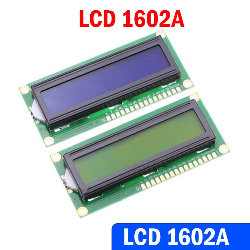 Màn hình LCD1602 1602A Xanh Dương / Xanh Lá TEXT LCD 1602 HD44780 hoạt động với Arduino hoặc I2C adapter