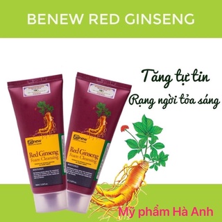 sữa rửa mặt sâm [mẫu mới ]đỏ cao cấp Benew mô