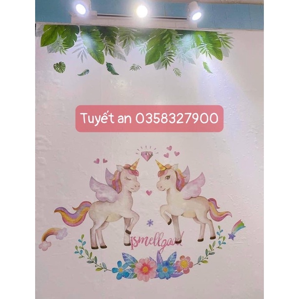 Decal Dán Tường TÁN HOA LÁ