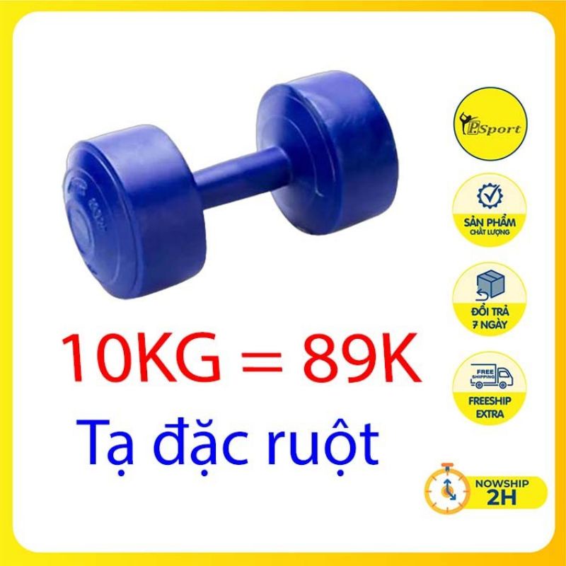 Tạ Tay 10 Kg Tạ Nhựa Tập Gym 10Kg ( chỉ 1 Tạ 10 Kg đã nhồi sẵn)
