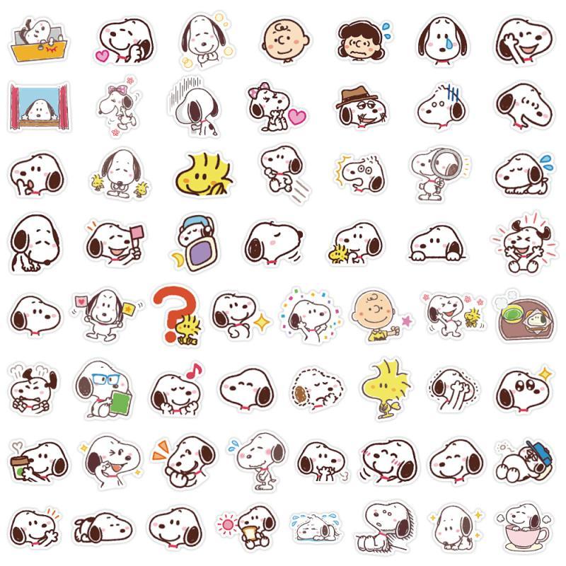 Miếng Dán Trang Trí Điện Thoại Chống Thấm Nước Họa Tiết Hoạt Hình Snoopy Dễ Thương