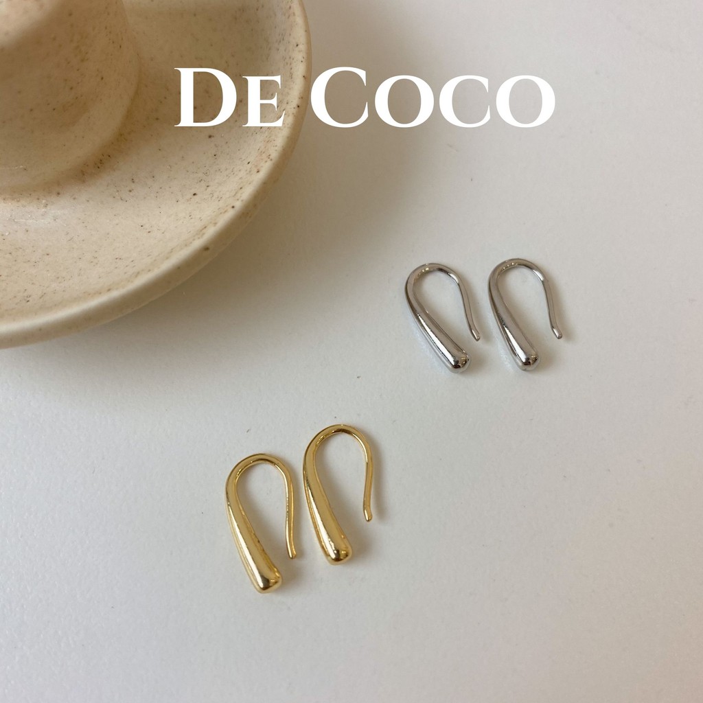 Khuyên tai bạc S925 the hook De Coco decoco.accessories