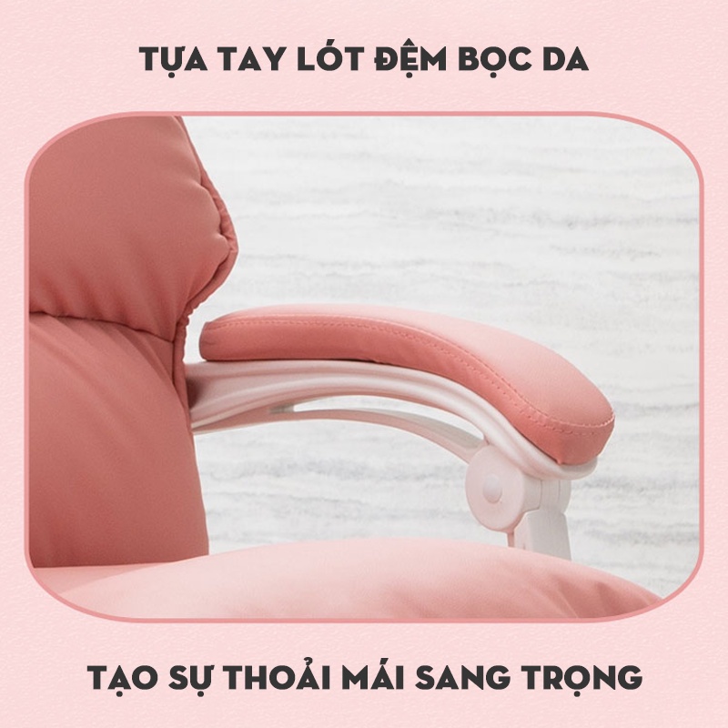 Ghế Giám Đốc Ghế Xoay Văn Phòng Dành Cho Lãnh Đạo Hỗ Trợ Cột Sống Lưng, Ngả Lưng, Tựa Đầu Nâng Hạ Hàng Nhập Khẩu