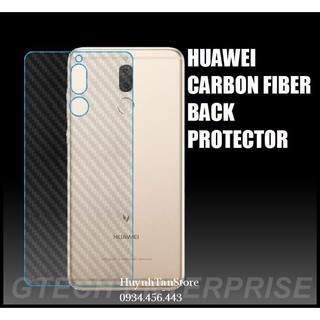 Miếng dán decal carbon mặt sau Huawei Nova 2i mặt lưng chống trày xướt , chống bám vân tay