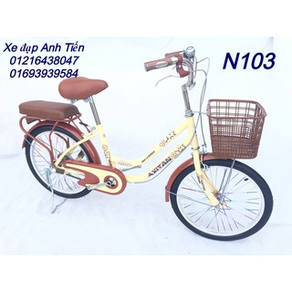 Xe đạp Mamax khung cong cao cấp 20inchs dành cho bé gái từ 6 đến 12 tuổi