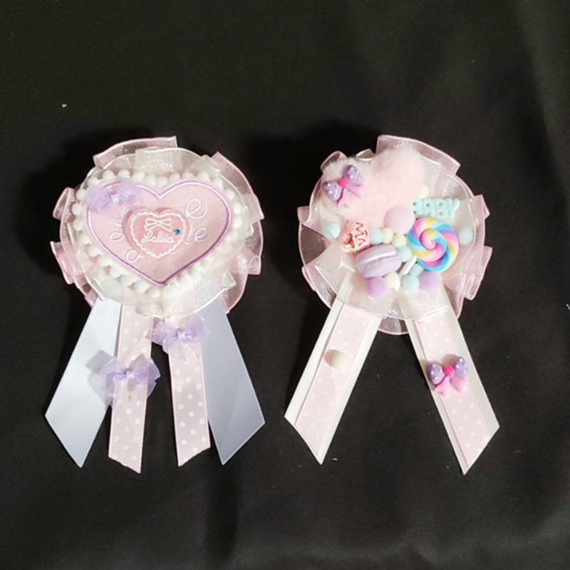 Kẹp Tóc Hình Nơ / Bông Hoa Dễ Thương Chống Trượt 2 Trong 1