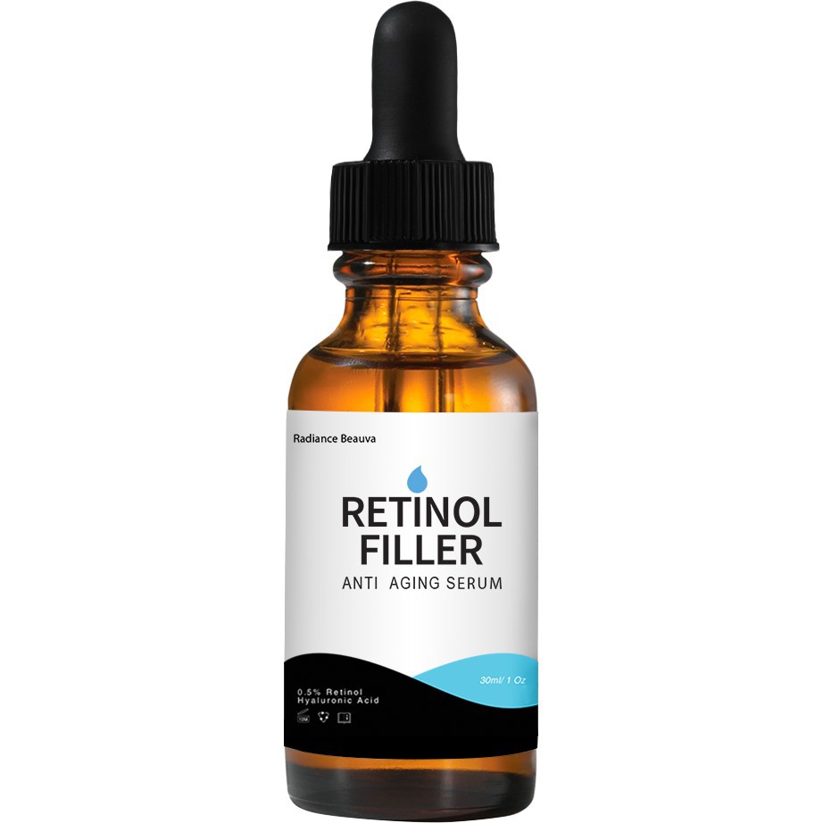 Serum Retinol Filler hoa saffron trẻ hóa, giảm mụn nhờn 0.5% 1% 10ml 30ml