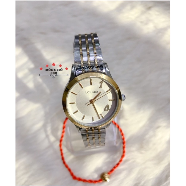 Đồng Hồ Nữ Nam Chống Nước, Chống Xước LONGBO 1234 + Tặng vòng tỳ hưu phong thủy may mắn