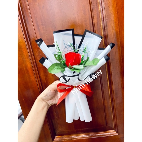 Bó hoa sáp 1 bông xinh xắn