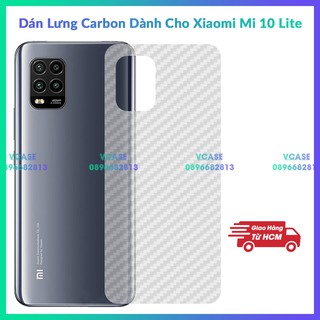 Miếng dán lưng cacbon Xiaomi Mi 10 Lite
