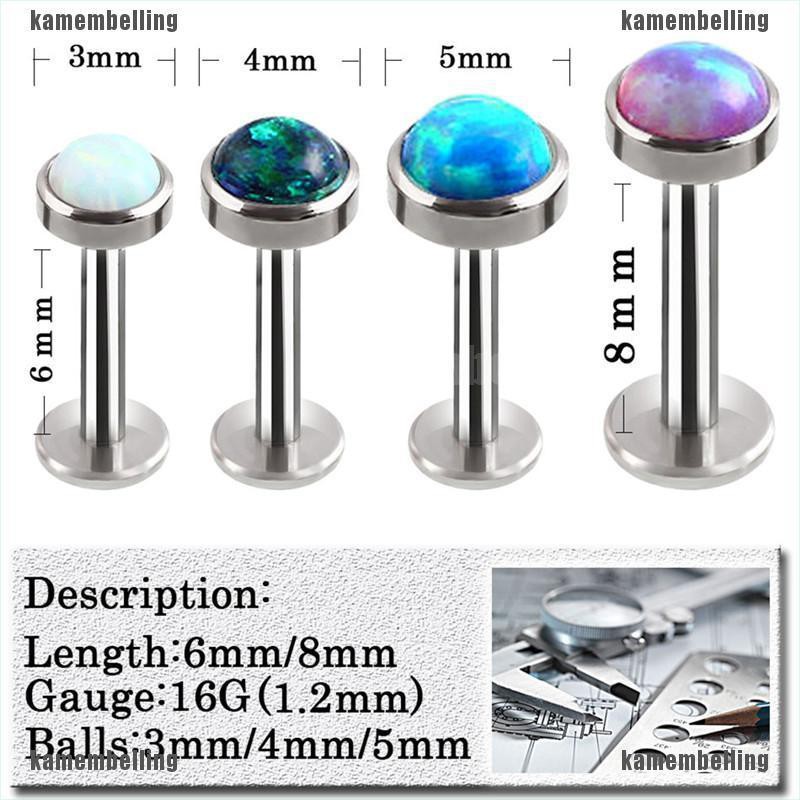 Khuyên Xỏ Mũi / Môi / Tai / Cơ Thể Đính Đá Opal