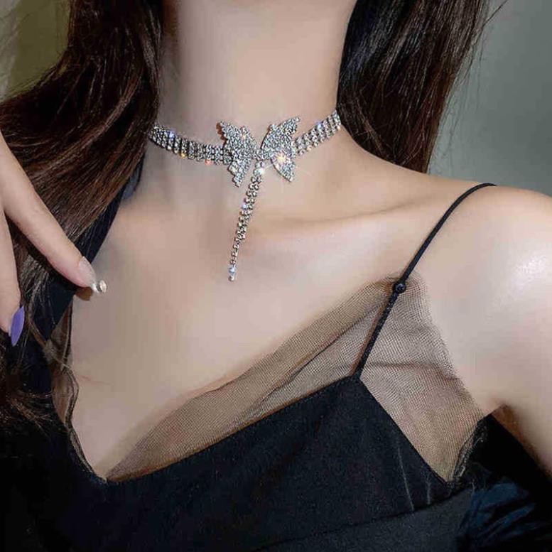 Mẫu Mới VÒNG CỔ / CHOKER ĐÁ MẶT BƯỚM SANG CHẢNH HÀNG LOẠI 1 CAO CẤP Ảnh Thật, Hàng Có Sẵn