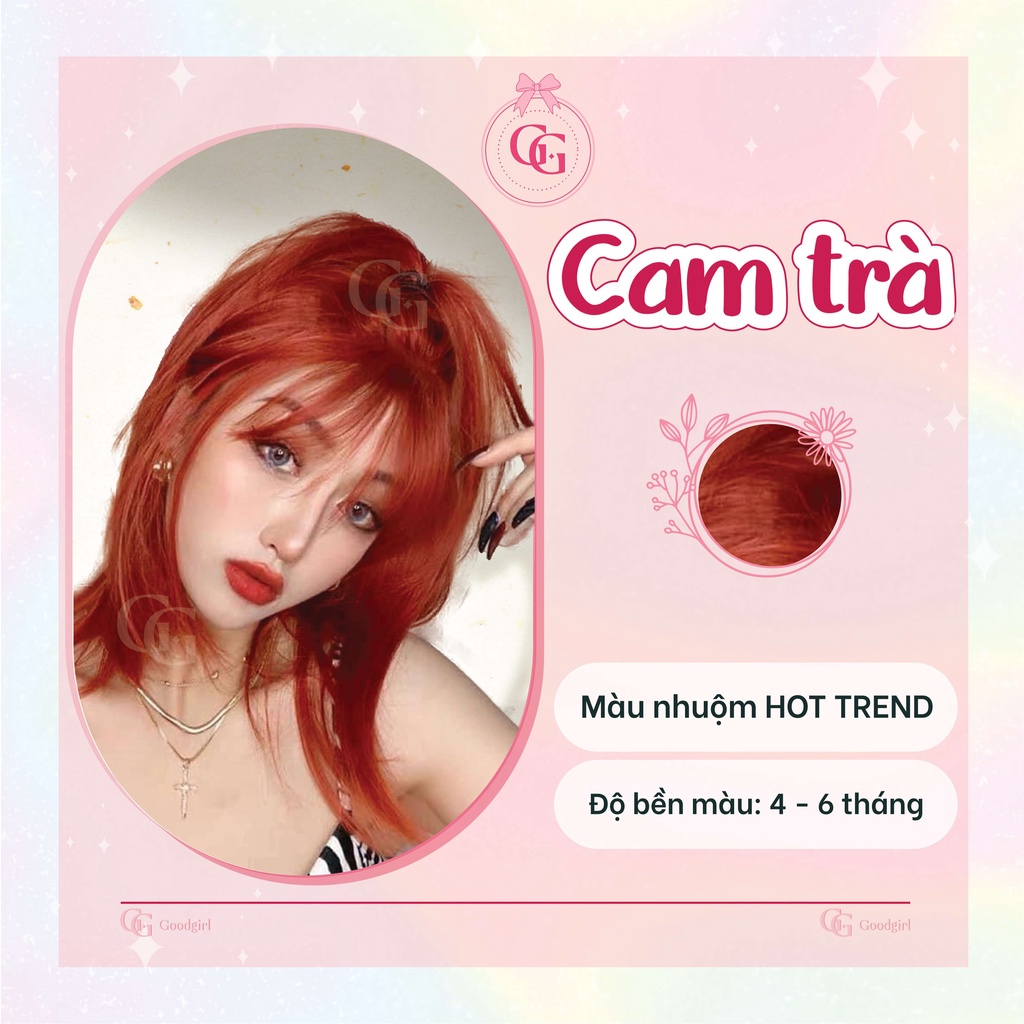 Thuốc nhuộm tóc màu Cam Trà