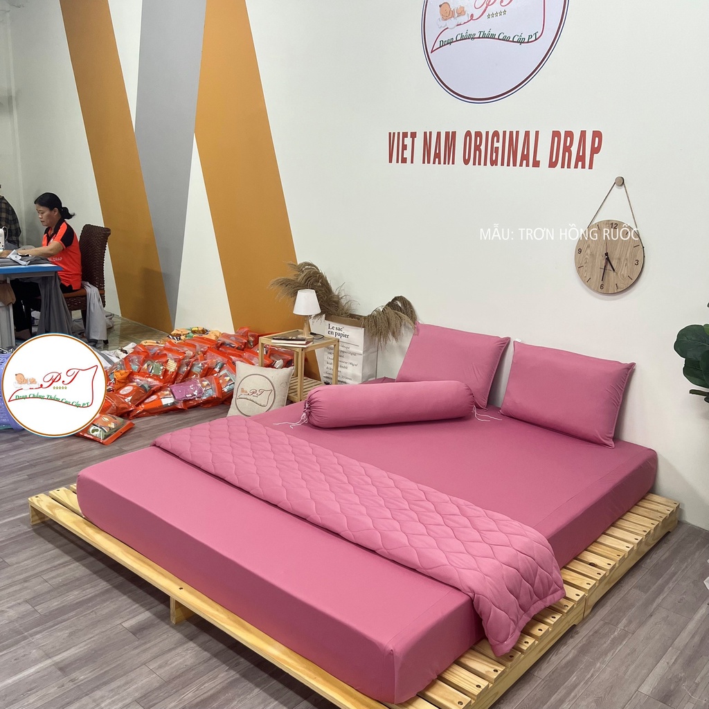 Ga chống thấm cho bé chính hãng PT chất liệu thun lụa organic - mềm mịn mát không nóng bí