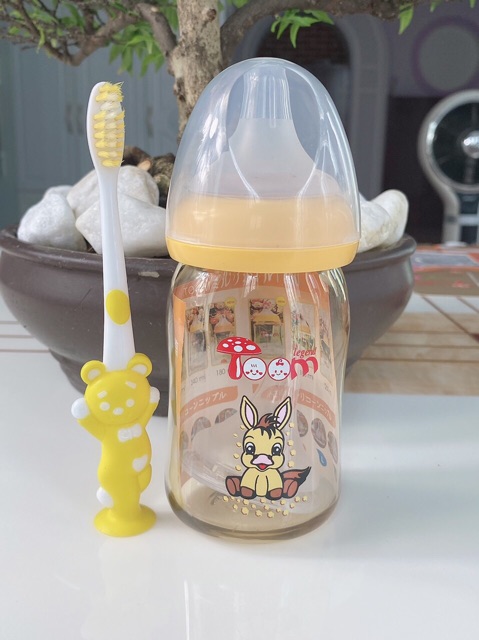 Bình sữa Toom- Nhật Bản 160ML &amp; 240ML ( có tặng núm và bàn chải cho bé)