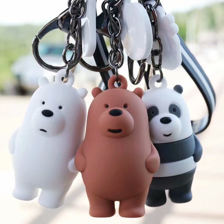 Móc khoá nhựa Chúng tôi là Gấu bare bear