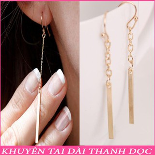 Bông tai khuyên tai nữ phong cách châu Âu thiết kế thanh dài nữ tính KT_22