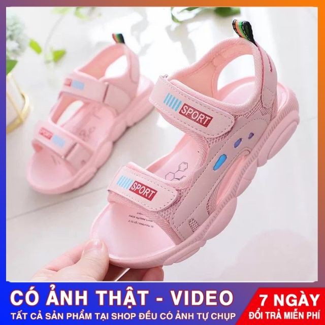 Dép sandal quai hậu cho bé gái 3-12 tuổi kiểu dáng thể thao năng động cho bé GM002