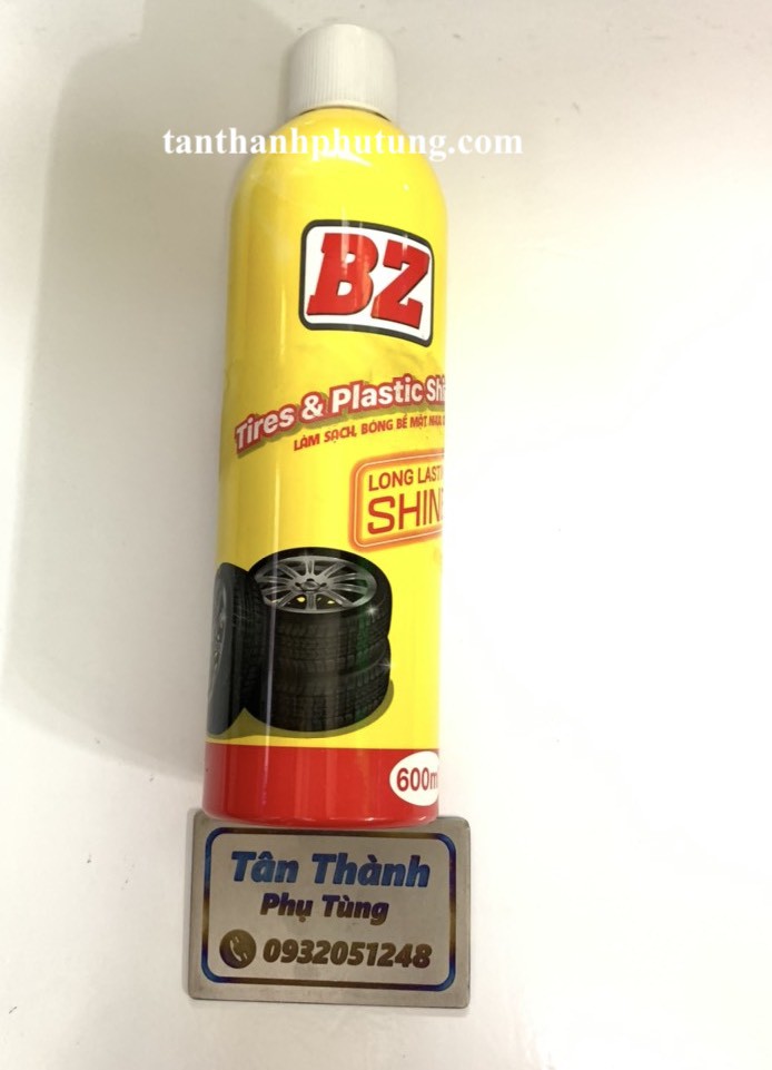 CHAI XỊT PHỤC HỒI NHỰA NHÁM VỎ XE BZ 600ml ( mẫu mới)