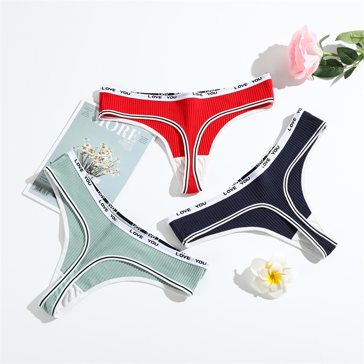 Quần lót lọt khe nữ cotton gân tâm sexy dễ thương gợi cảm đẹp xinh mềm mại 01