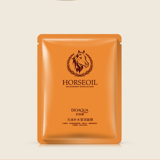 Mặt Nạ Bioaqua Dưỡng Ẩm Nhau Thai Ngựa Horse Oil Mask | BigBuy360 - bigbuy360.vn