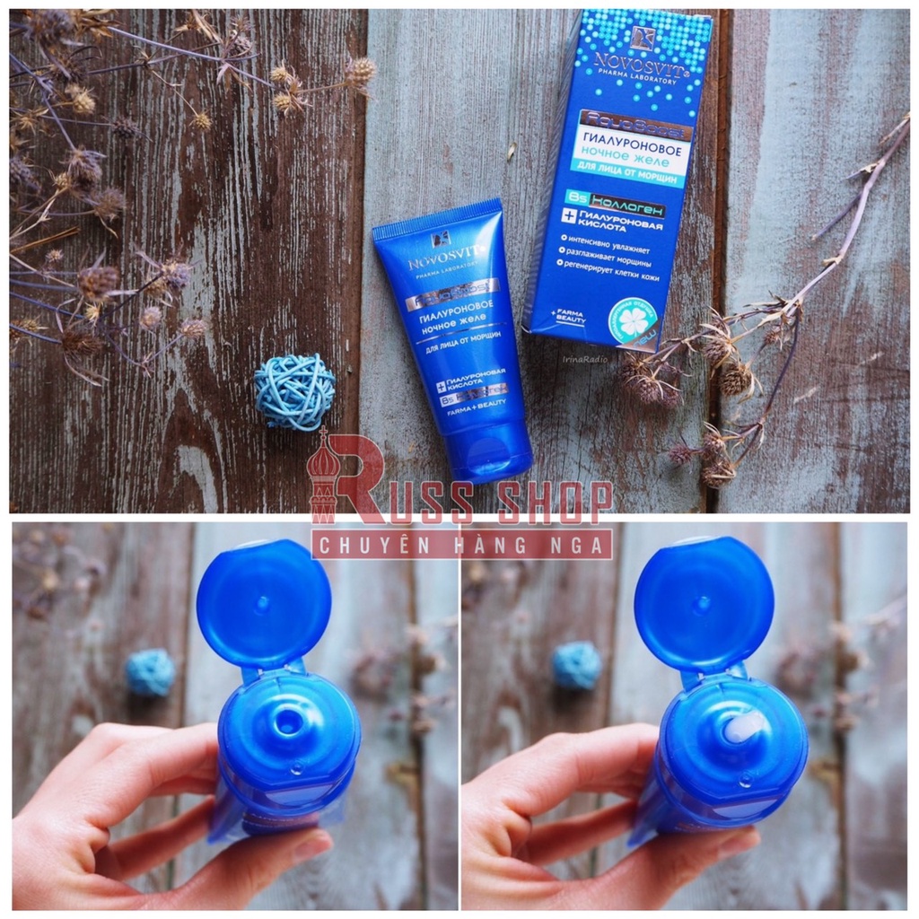Gel Thạch Cấp Nước Novosvit HA + B5 Aqua Boost - NOVOSVIT Pharma Laboratory