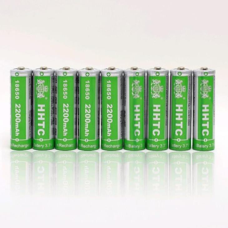 Pin Sạc Cell 18650 HHTC Green Lithium-ion 2200mAh 3.7V dùng cho Loa/ Đài/ Máy phóng thanh và Đèn pin