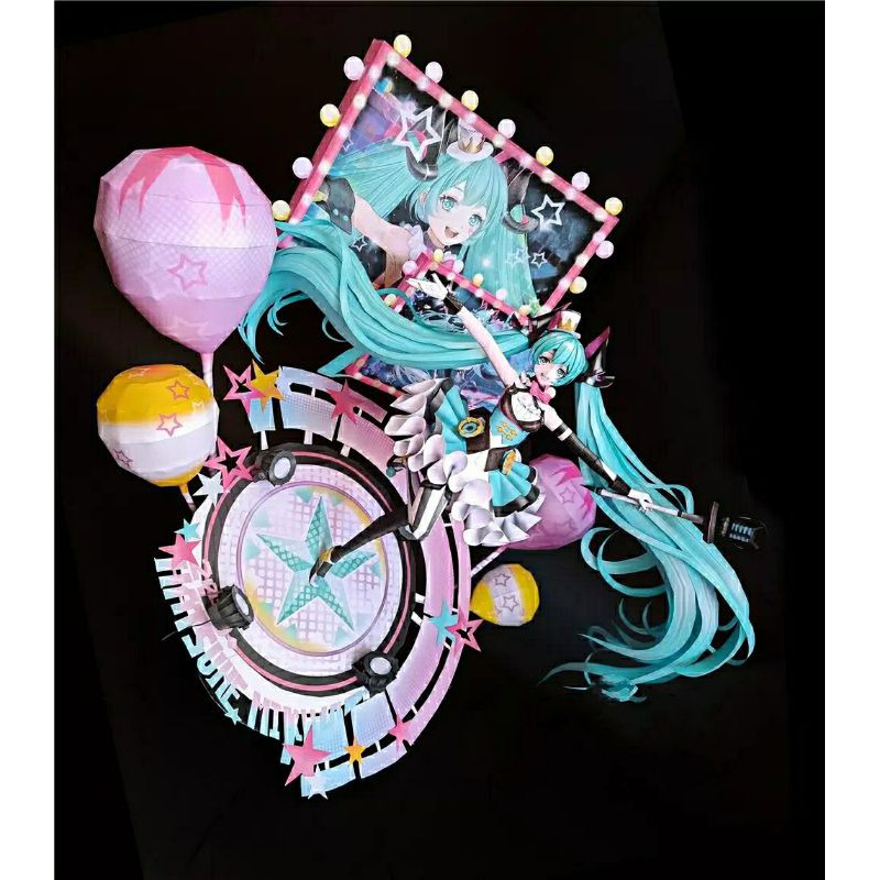 Mô hình giấy anime girl  Hatsune Miku Magical Mirai 2019