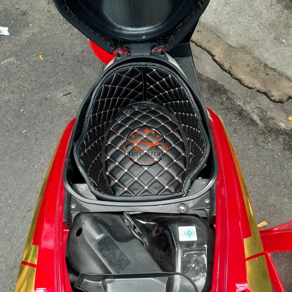 Lót Cốp Da Cách Nhiệt Chống Sốc Chống Nóng Honda Vario, Click có túi đựng giấy tờ Faststore