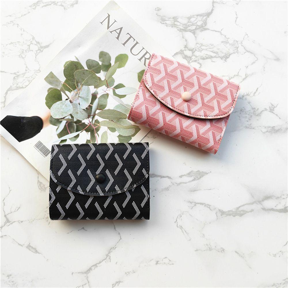 EXPEN Ví Da PU Vuông Nhỏ Xinh Đựng Tiền Xu / Thẻ Sáng Tạo Cho Nữ Giá Đỡ
